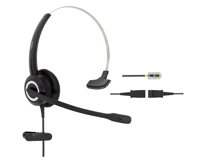 daily headset RJ9 Cisco Wired Office Headset HD Voice Compatible Cisco Phones 6851 7945g 7962g 8811 8841 8845 8851 8861 8961 9951 Series Model,Plus 3.5mm Adapter for Smartphone - Image 1